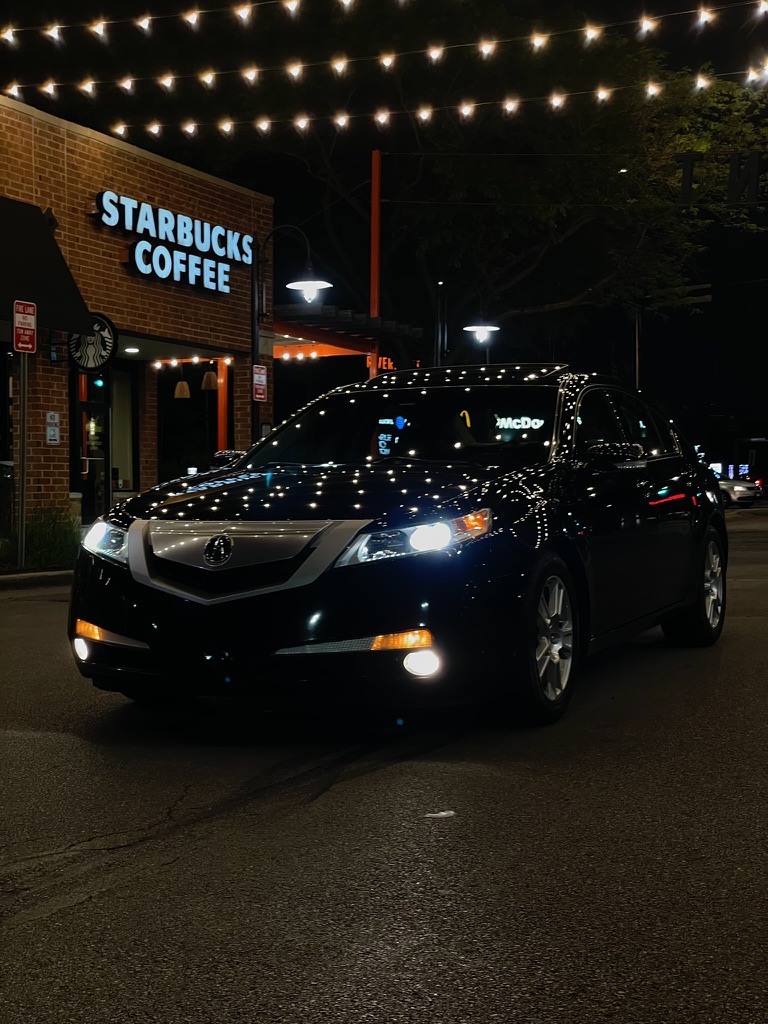 Acura TL at night